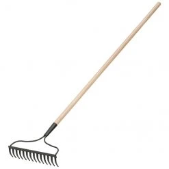 Project Source 54-in L Wood-Handle Steel Garden Rake