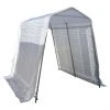 Project Source Snow Shelter - 5-ft W x 8-ft L - White Cover - Galvanized Steel Frame - Snow Skirt Included -Project Source Shop 05535027 L
