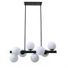 Pendant Light - 8 Lights - 32" x 14.5" - Glass - Matte Black -Project Source Shop 08385051 L