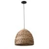 Dome 1-Light Pendant Light - 18" x 16" - Metal/Bamboo -Project Source Shop 08385054 L