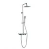 Project Source Shower Column - Adjustable Height - Square Head - Chrome -Project Source Shop 14925021 L