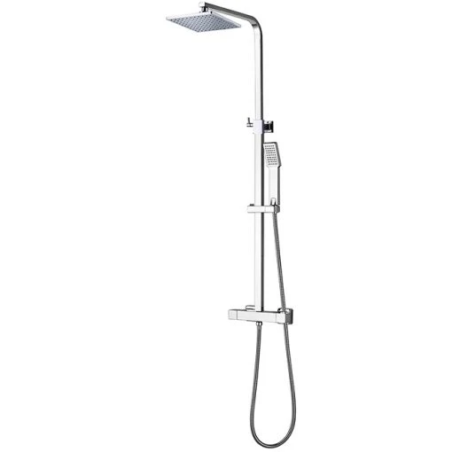 Shower Column - Adjustable Height - Square Head - Chrome -Project Source Shop 14925024 L