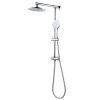 Project Source Shower Column - Adjustable Height - Round Head - Chrome -Project Source Shop 14925026 L