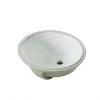 Under Mounted Sink - Oval - 19.2" x 16.3" x 7.8" - White -Project Source Shop 16905012 L