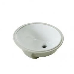 Under Mounted Sink - Oval - 19.2" x 16.3" x 7.8" - White