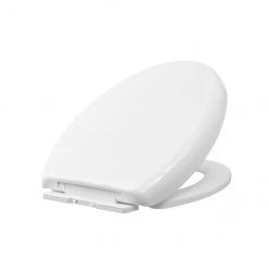 Project Source Elongated Toilet Seat - Plastic 18-in White