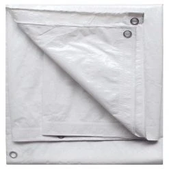 Project Source - Tarpaulin - Polyethene - 15 ft x 20 ft - White