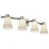 Project Source Vanity Light - 4 Lights - 60 W - Brushed Nickel -Project Source Shop 30739573b L