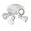 Ceiling Light - 4 Lights- Metal/Glass - White/Brushed Nickel -Project Source Shop 43855121 L