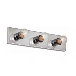 Vanity Light - 3 Lights - 18" - Steel - Chrome
