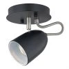 Ceiling Light - 1 Light - Steel - Matte Black/Chrome -Project Source Shop 45055012 L
