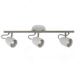 Track Light - 3 Lights - 25" - Steel - Chrome/Matte White