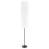 Project Source Floor Lamp with Rice Paper Shade - 69.75-in - Matte Black -Project Source Shop 63745002b L