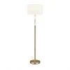 Project Source Floor Lamp with Marble Accent - 62-in - Metal - Antique Brass -Project Source Shop 63745010b L