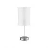 Project Source Table Lamp - 18-in - Metal/Rice Paper - Brushed Nickel/White -Project Source Shop 63745013 L