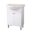 Project Source White 24-in Elevated Vanity with Sink - 2 Doors -Project Source Shop 70235091 L