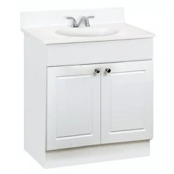 Project Source Bathroom Vanity - 30-in - 2-Door - White