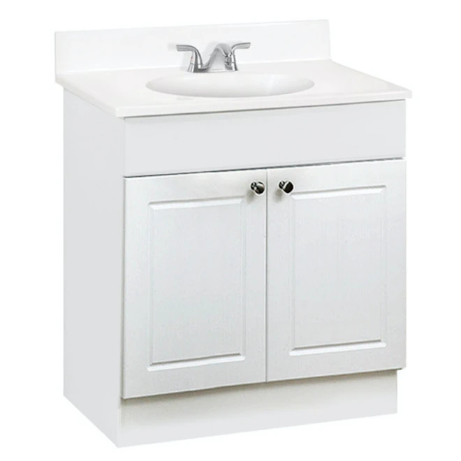 Project Source Bathroom Vanity - 30-in - 2-Door - White 3 Project Source Bathroom Vanity - 30-in - 2-Door - White