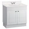 Project Source Bathroom Vanity - 37-in - 2-Door - White -Project Source Shop 70235100 L