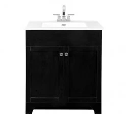 Project Source Dunaway Bathroom Vanity - 30-in - 2-Door - Espresso