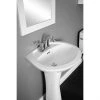 Project Source Pedestal Sink - Porcelain - 31.5-in - White -Project Source Shop 78195097d L