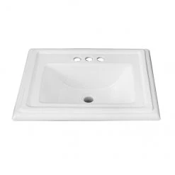 Project Source Castille Square Drop-in Sink - Vitreous China