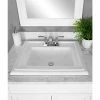 Project Source Castille Square Drop-in Sink - Vitreous China -Project Source Shop 78195099d L