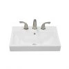 Project Source Lanvin Rectangular Drop-in Sink - Porcelain -Project Source Shop 78195100 L