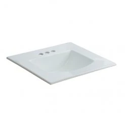 Project Source EZ-FIX Square Drop-in Sink - Porcelain