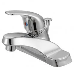 Project Source Lavatory Faucet - Polished Chrome - 1 Handle - Transitional