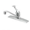 Project Source Basim 1-Handle Kitchen Faucet - Brass/Zinc - 8-in - Chrome -Project Source Shop 80375146 L
