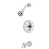 Bath-Shower Faucet - 1 Handle - Brass/Zinc - Chrome -Project Source Shop 80375149 L