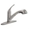Project Source Pull-Out Kitchen Faucet - 1-Handle - Brushed Nickel -Project Source Shop 80375153 L