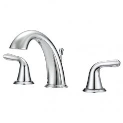 Project Source 2-Handle Bathroom Faucet with Drain - Chrome